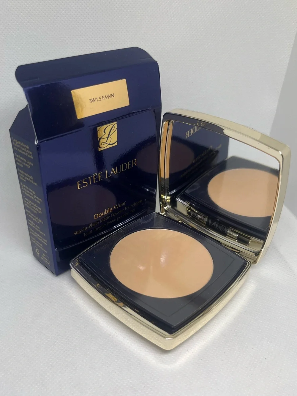 New 3W1.5 FAWN Estee Lauder Double Wear Powder Foundation Matte Stay in Place